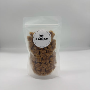 Single-ingredient air-dried meat cubes for dogs – natural treats in deer, beef, wild boar, chicken and turkey